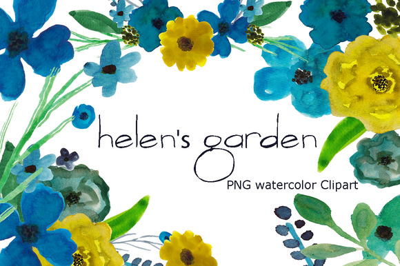 Watercolor Clipart Flowers