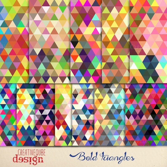 Bold Triangles Seamless Paper