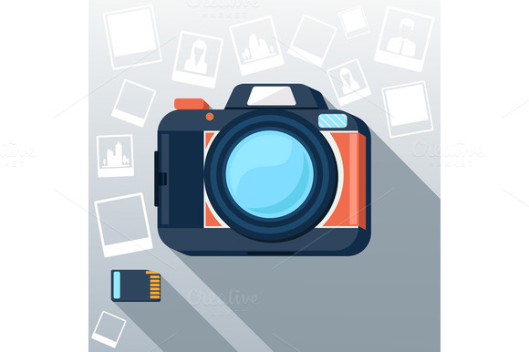 Photo Camera With Pictures