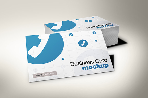European Size Business Card Mockup 3