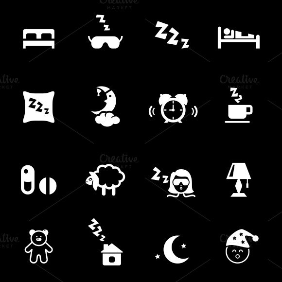 Bed Time Icons