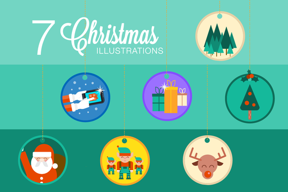 7 Christmas Illustrations
