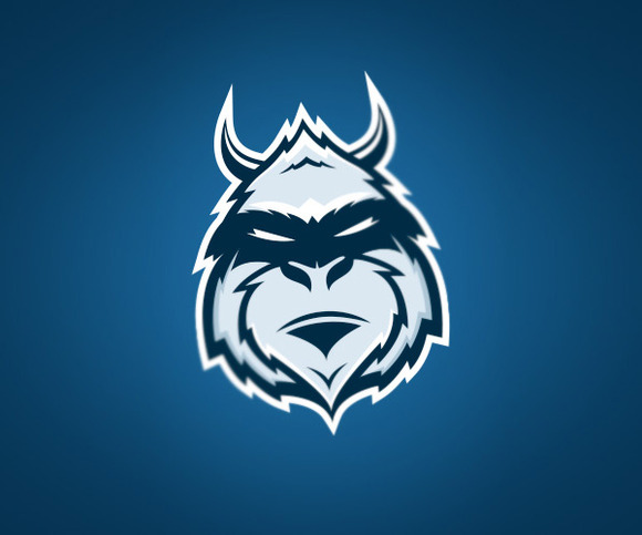Yeti mascot for sport teams ~ Logo Templates on Creative Market
