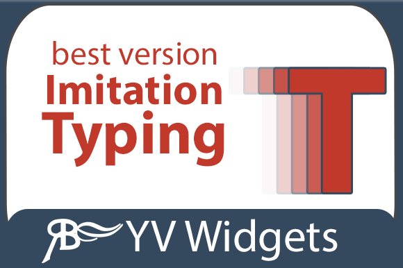 Imitation Of Typing Widget AM