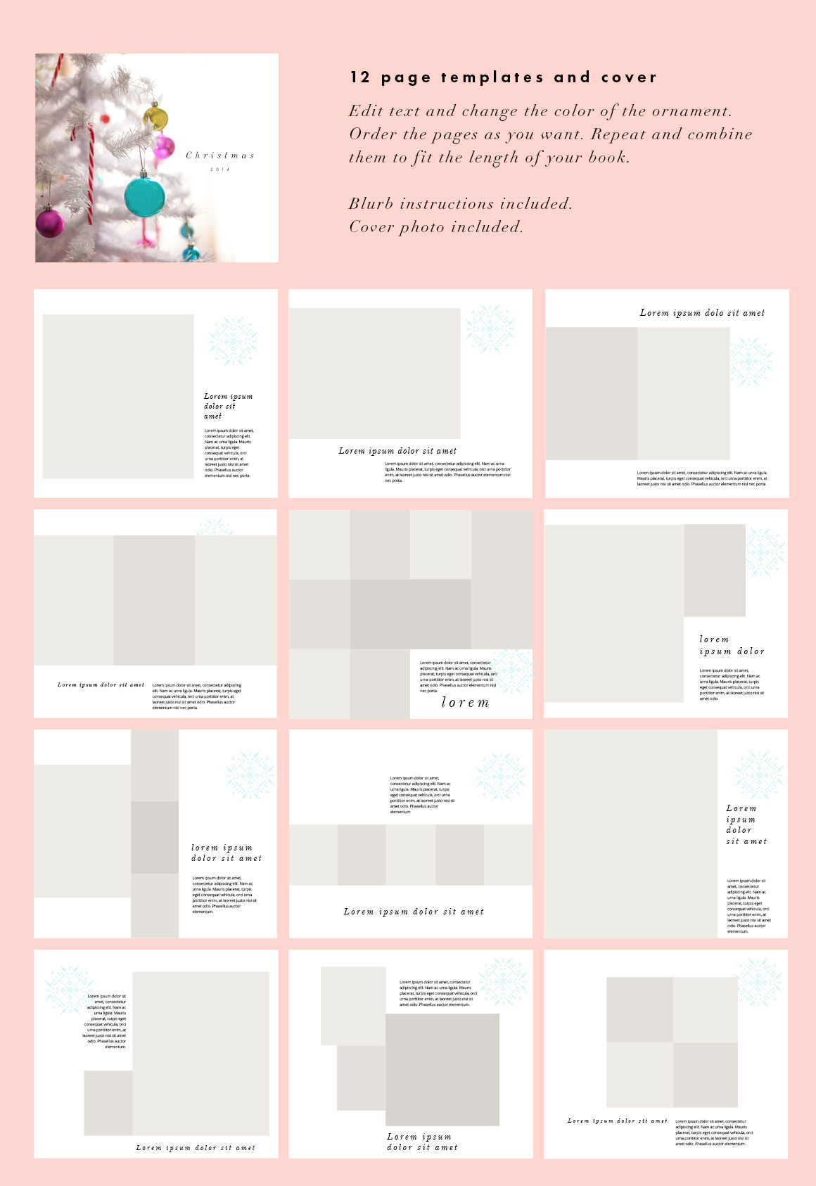 Blurb Photo Book Templates Blurb Photobook Christmas Edition Templates On Creative Market Blurb Photo Book Templates Blurb Photobook Christmas Edition Templates On Creative Market