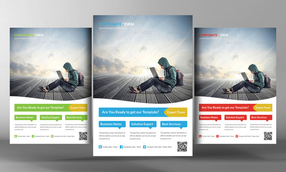 Metro Style Business Flyer Template