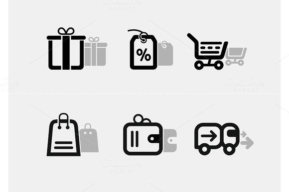 Shopping And E-commerce Icon Set