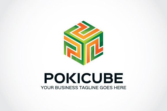 Poki Cube Logo Template