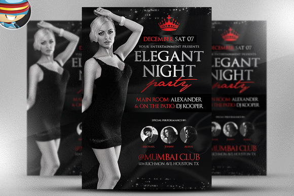 Elegant Night Party Flyer Template