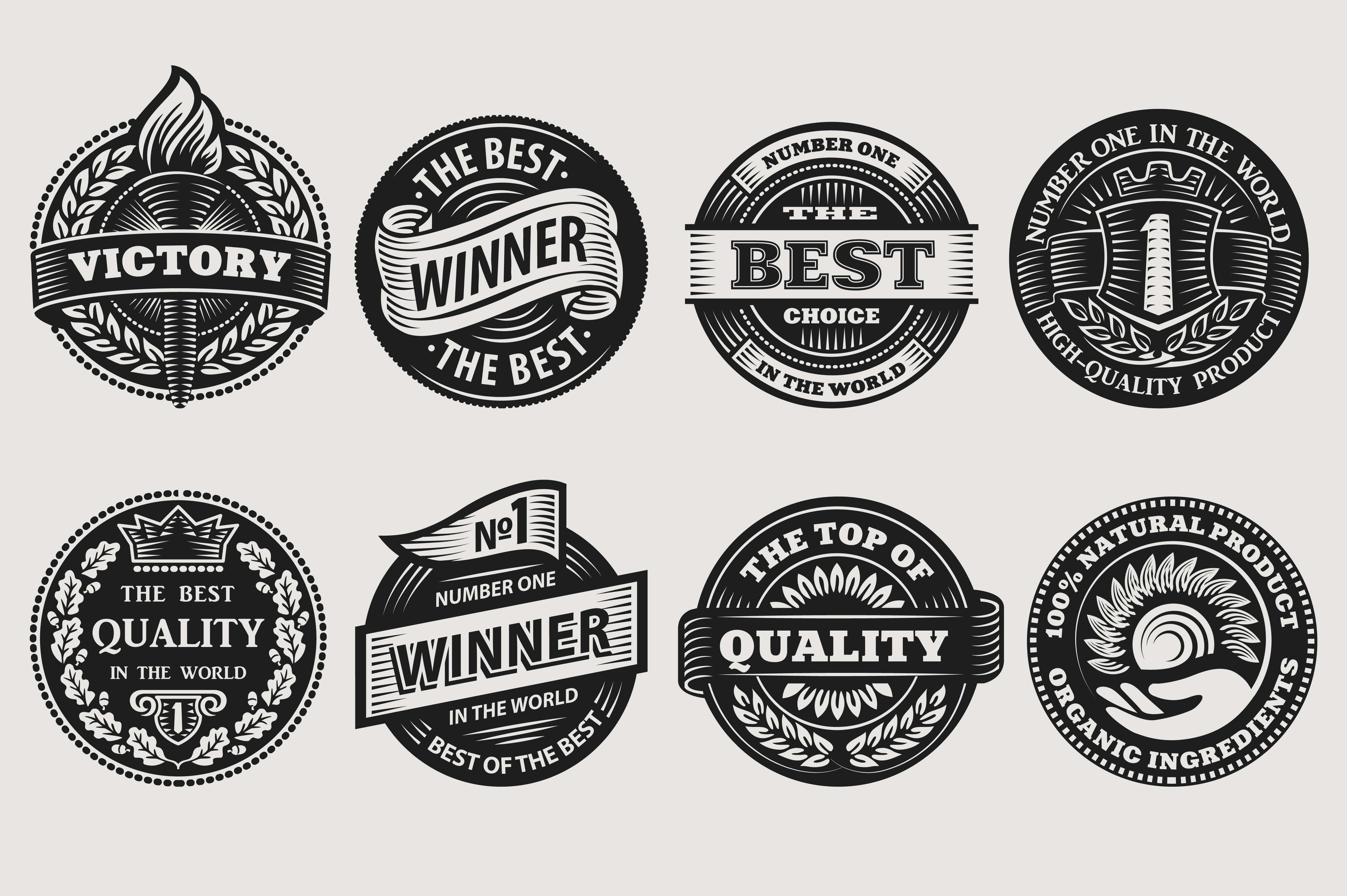 vintage signs ~ Icons on Creative Market
