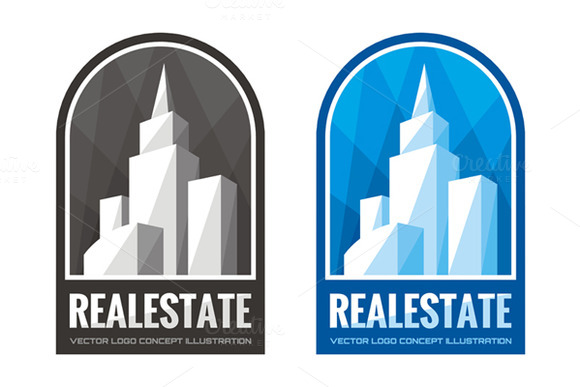 Real Estate Vector Logo Sign