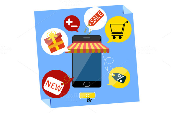Internet Shopping Concept Smartphone
