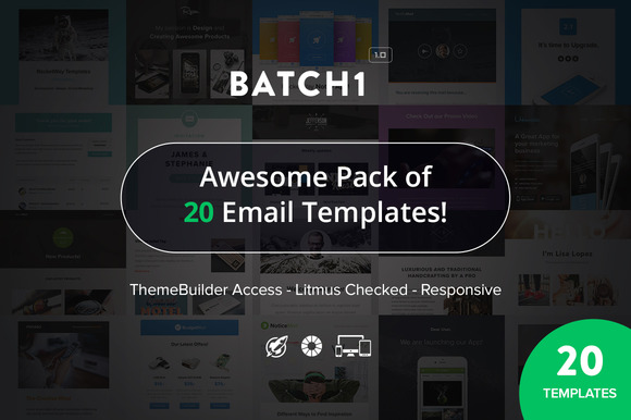 Batch1 20 Responsive Emails Bundle