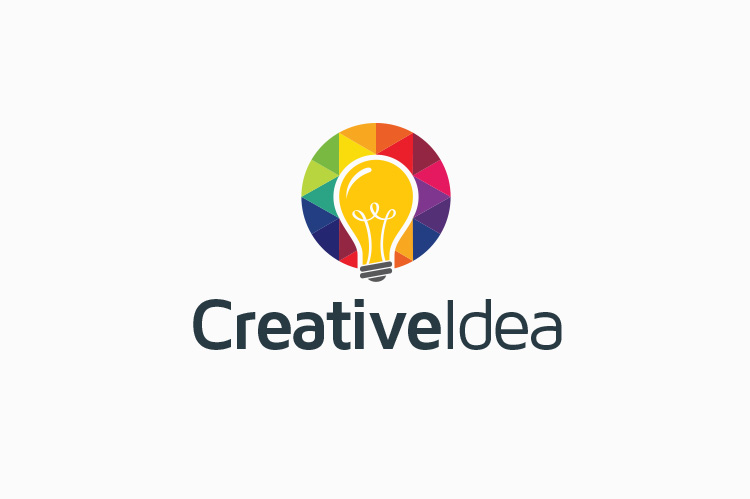 Creative Idea Bulb Logo ~ Logo Templates on Creative Market