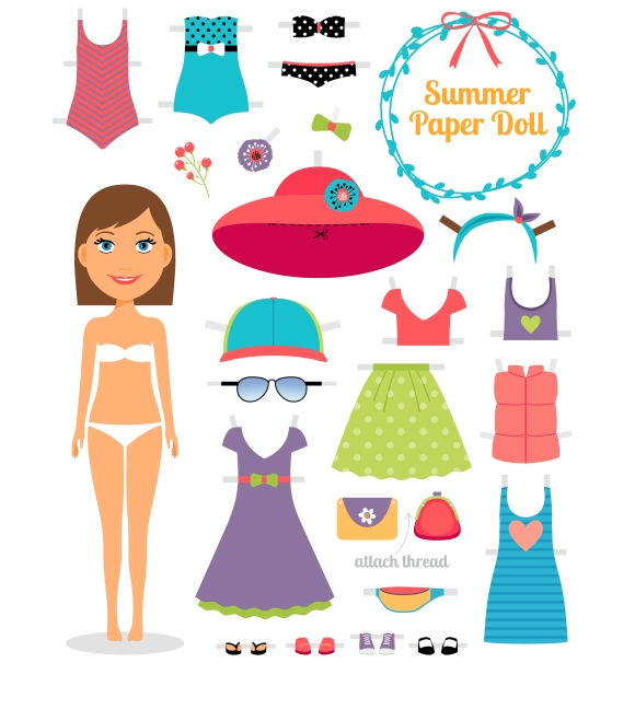clipart paper doll clothes - photo #34