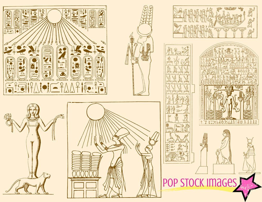 Ancient Egypt Brushes & PNG Set Brushes on Creative Market