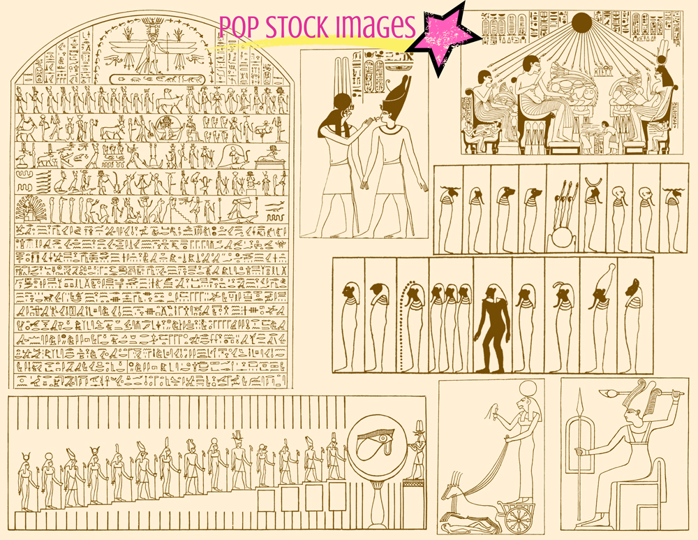 Ancient Egypt Brushes & PNG Set ~ Brushes on Creative Market