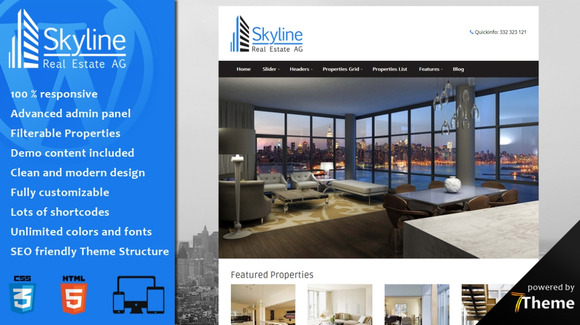 Skyline Real Estate WordPress