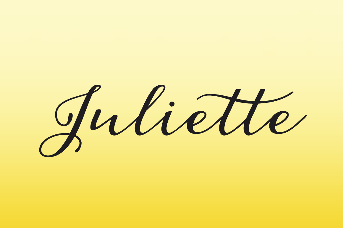 Juliette ~ Script Fonts on Creative Market