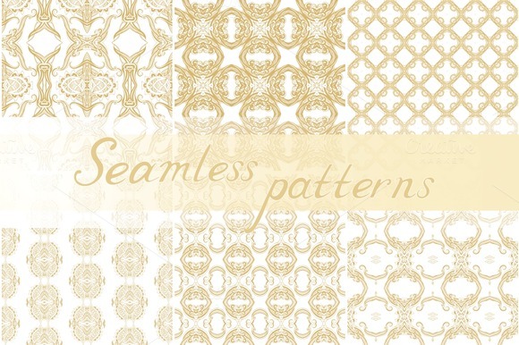 Set Of 13 Seamless Ornaments