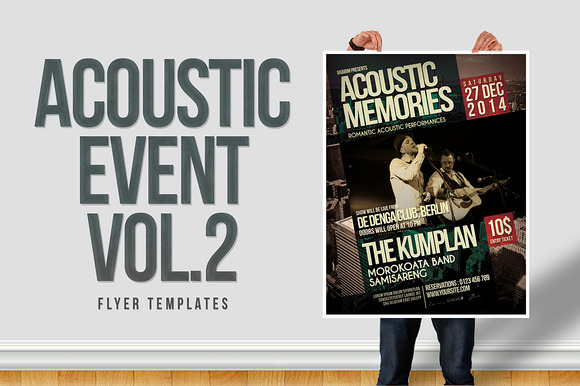 Acoustic Event Flyer Templates Vol.2
