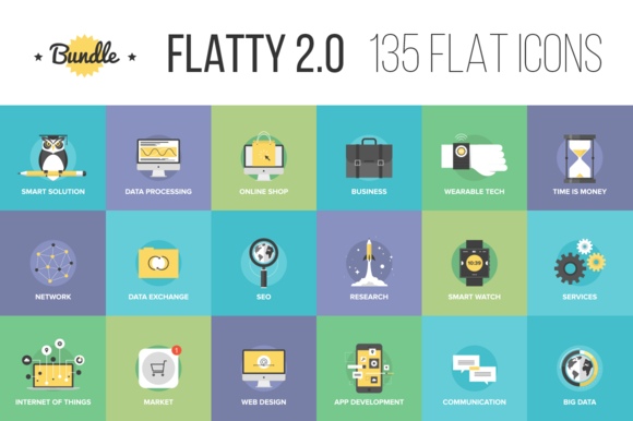 Bundle Of Flatty Icons 2.0