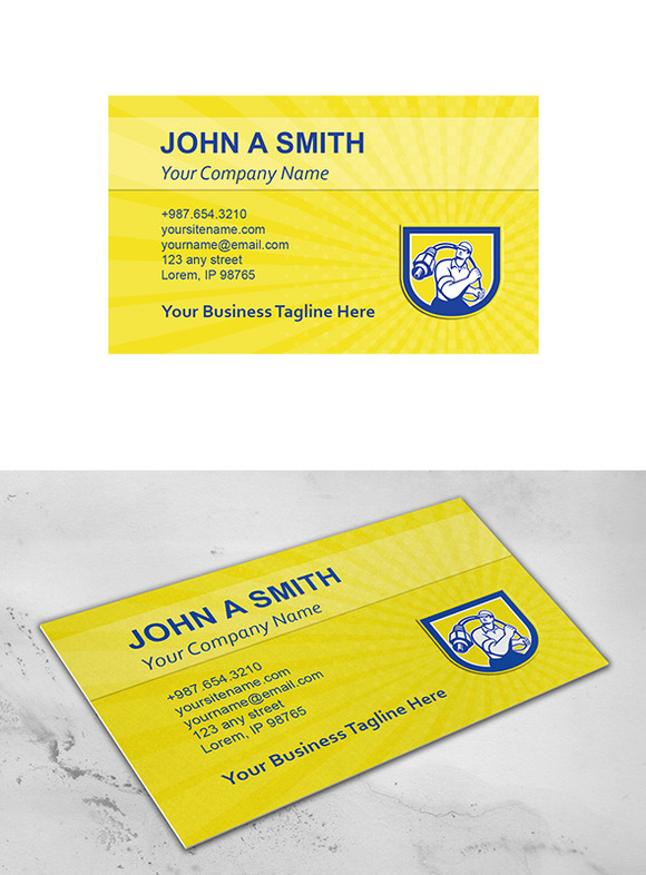 Business Card Template Cable Guy Wie