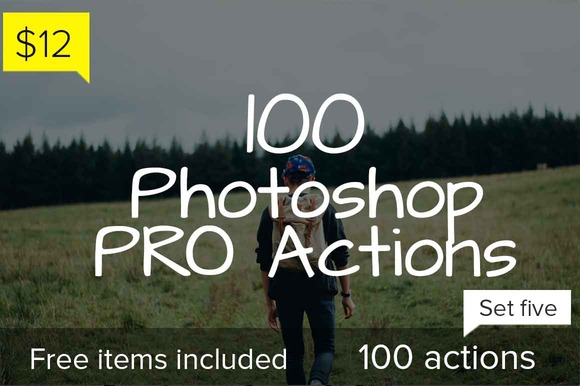 100 Photoshop Pro Actions Set 5