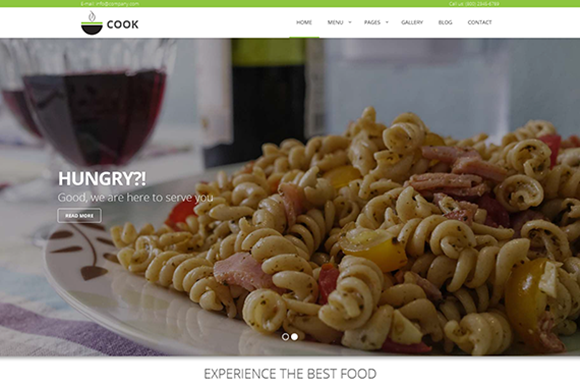 Cook Restaurant Cafe HTML Theme
