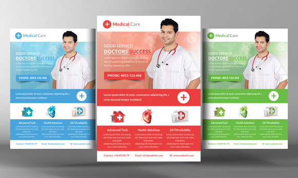 Medical Care Flyer Template