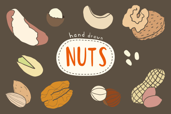 Hand Drawn Nuts