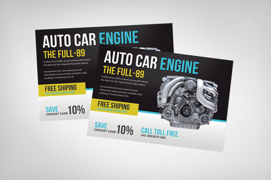 Auto Repair Business Flyer Template Card Templates On Creative Market Auto Repair Business Cards Templates