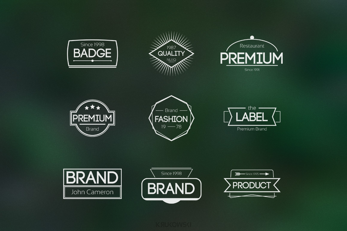 Modern Web Badges ~ Logo Templates on Creative Market