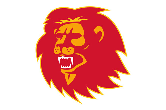 Angry Lion Head Roaring Angry Lion Head Roaring