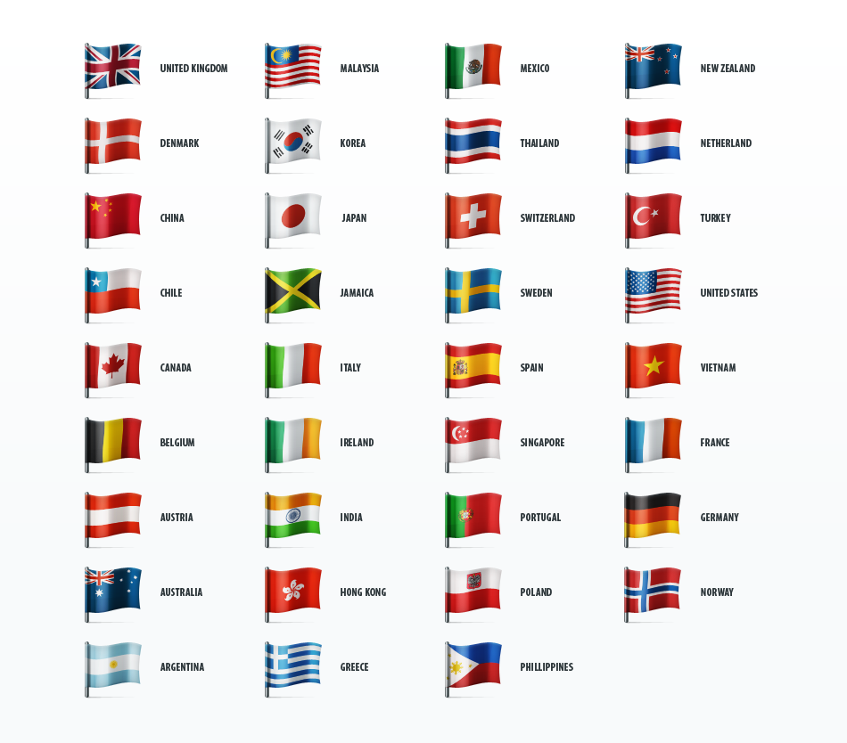 Country Flags Icon Set Icons On Creative Market