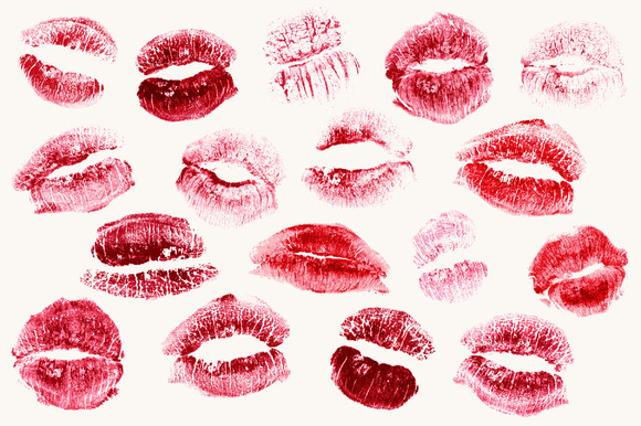 Realistic Lipstick Kisses