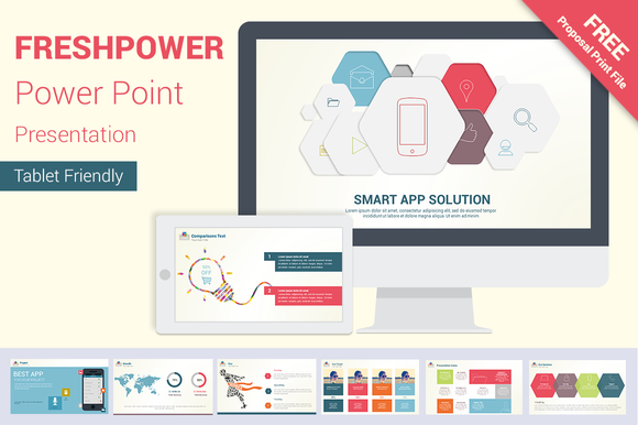 FRESHPOWER Power Point Presentation ~ Presentation Templates on ...