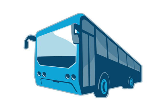 Tourist Shuttle Bus Coach Retro