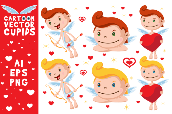 Cartoon Vector Cupids