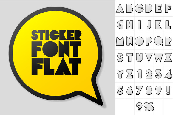 Alphabet In The Form Of Stickers