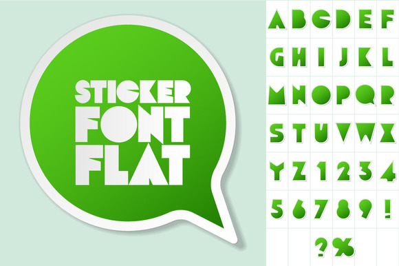 Alphabet In The Form Of Stickers