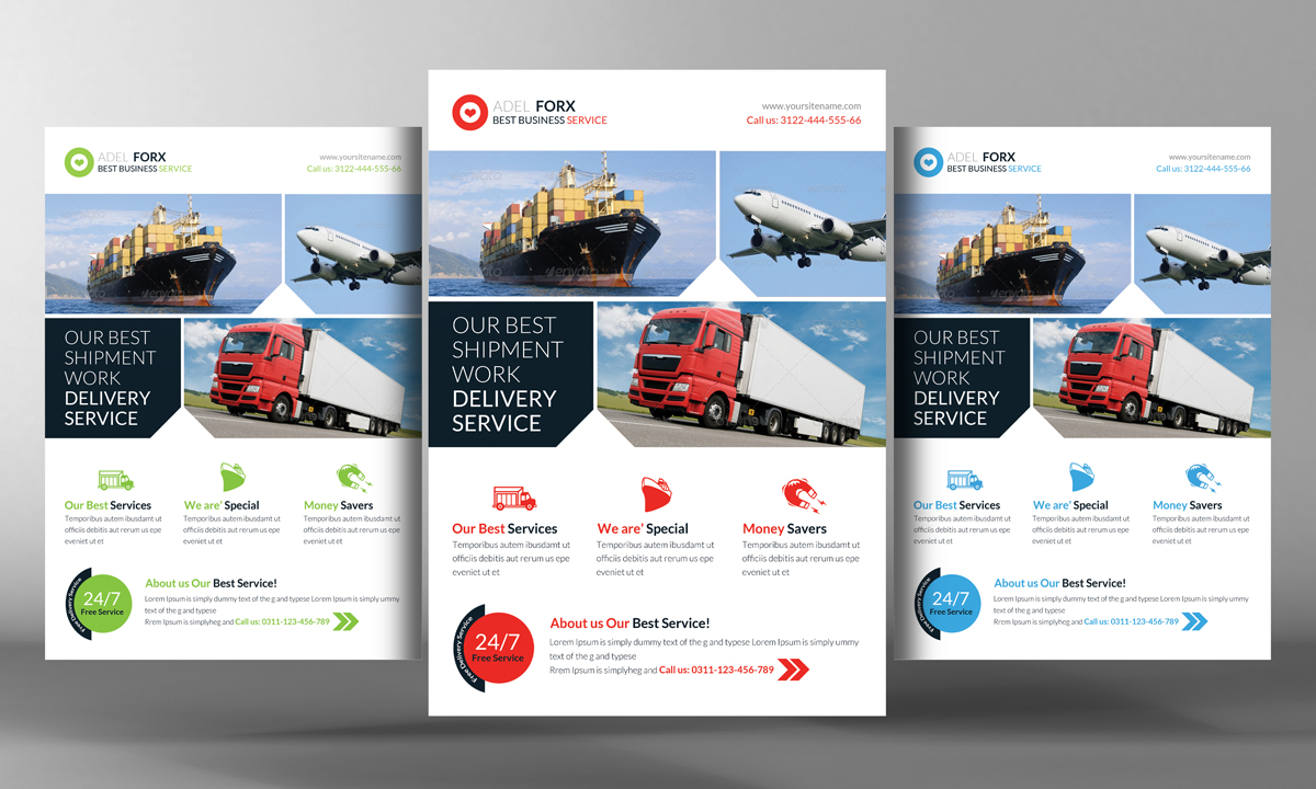 Delivery Flyer Template delivery shipment flyer template flyer templates on