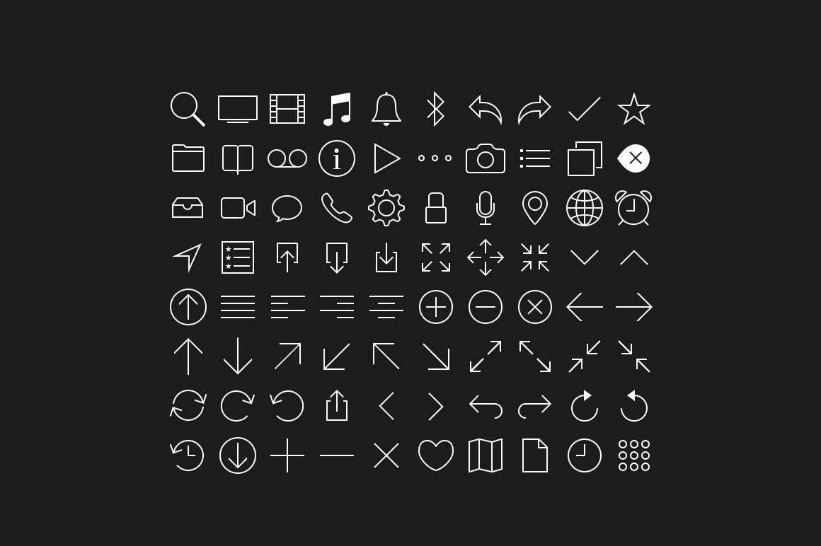 80 Line Icons Set ~ Icons on Creative Market