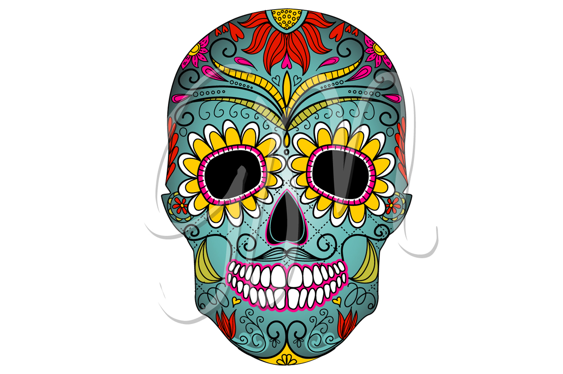 Sugar Skull Day of the Dead Clip Art ~ Illustrations on Creative Market