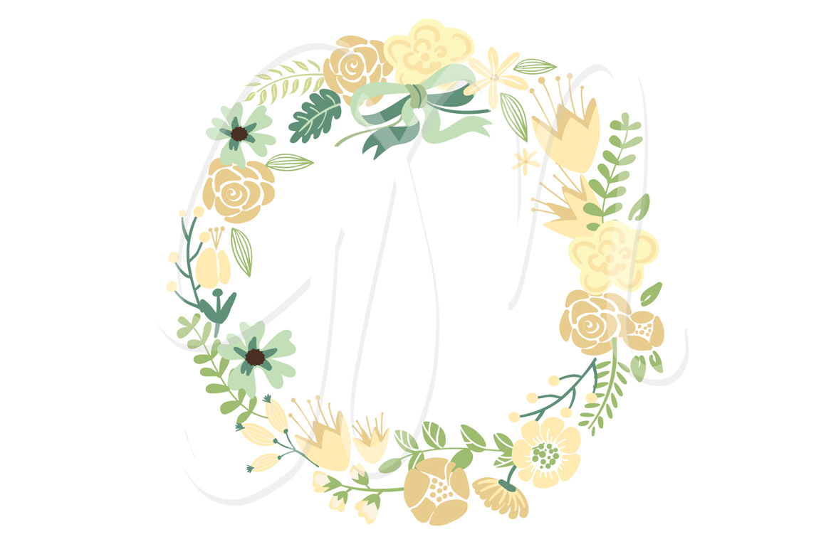 Download Floral Wreaths clip art and flowers ~ Illustrations on ...