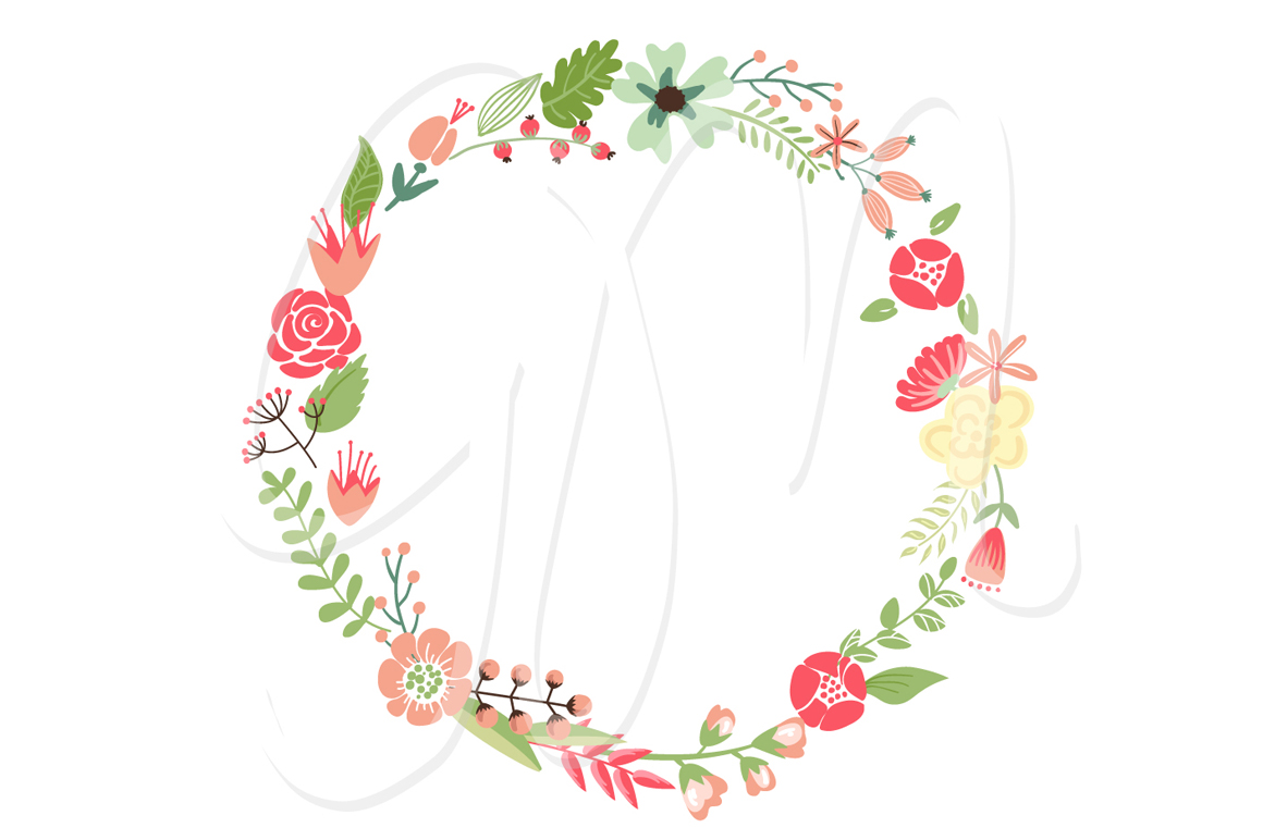 clipart flower wreath - photo #13