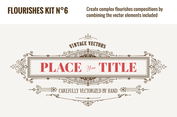 Flourishes Vector Kit N¡ã6 Flourishes Vector Kit N¡ã6
