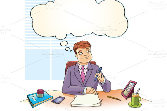 clipart of businessman thinking - photo #3