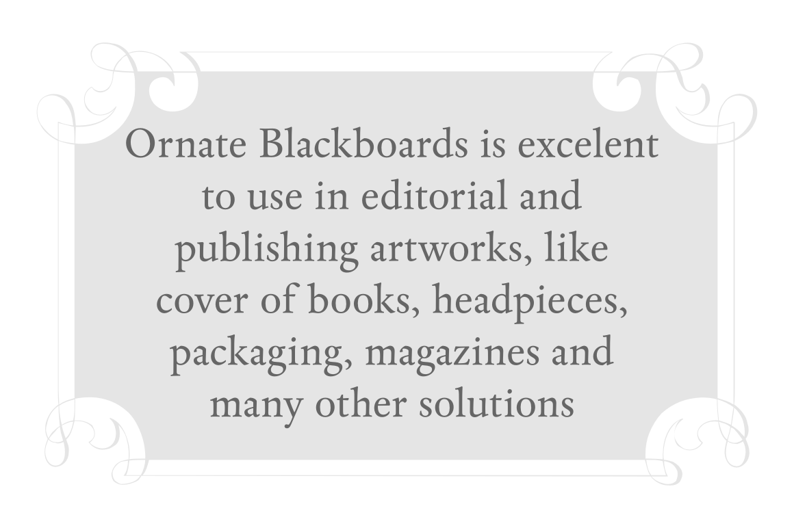 Ornate Blackboards Pack Symbol Fonts on Creative Market