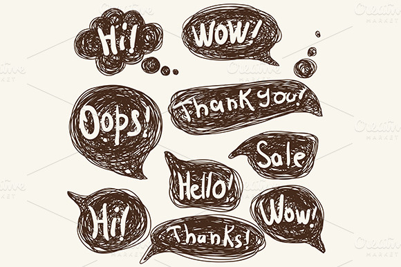 Speech And Thought Blobs Speech And Thought Blobs